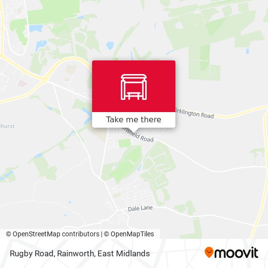 Rugby Road, Rainworth map