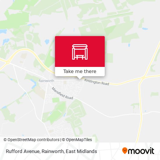 Rufford Avenue, Rainworth map