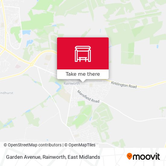 Garden Avenue, Rainworth map