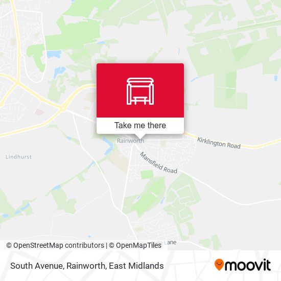 South Avenue, Rainworth map