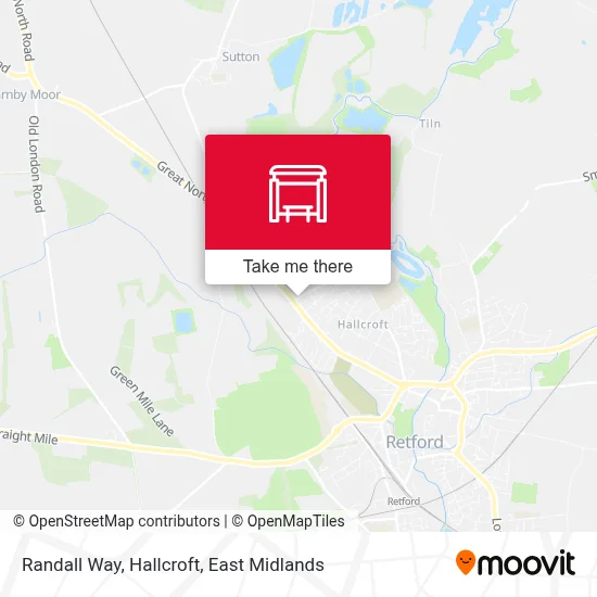 Randall Way, Hallcroft map