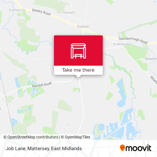 Job Lane, Mattersey map