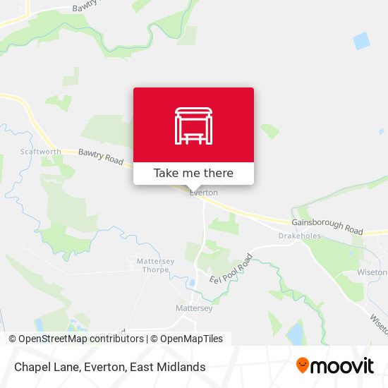 Chapel Lane, Everton map