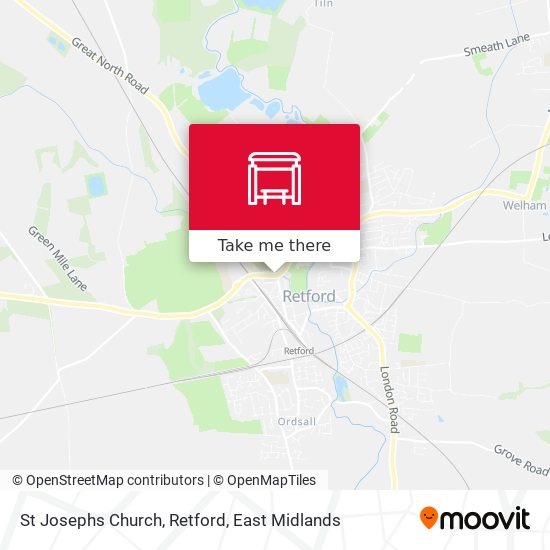 St Josephs Church, Retford map