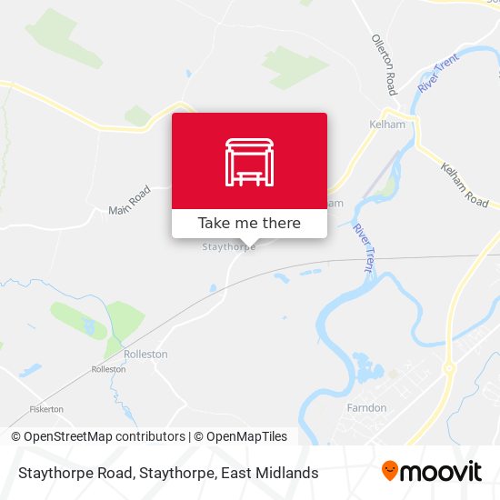 Staythorpe Road, Staythorpe map