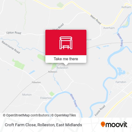 Croft Farm Close, Rolleston map