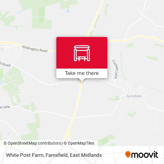 White Post Farm, Farnsfield map