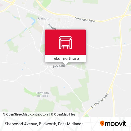 Sherwood Avenue, Blidworth map