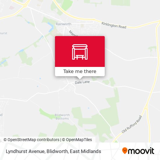 Lyndhurst Avenue, Blidworth map
