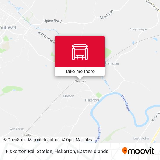 Fiskerton Rail Station, Fiskerton map
