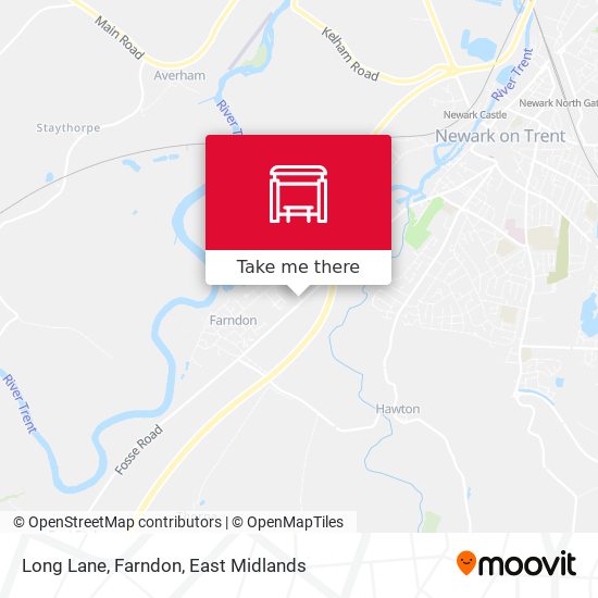 Long Lane, Farndon map