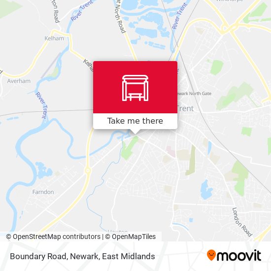 Boundary Road, Newark map