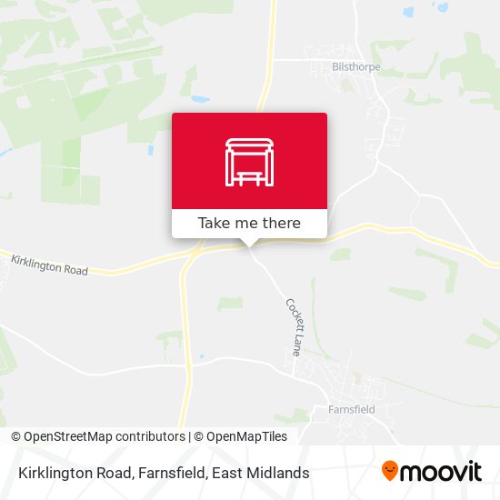 Kirklington Road, Farnsfield map