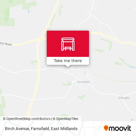 Birch Avenue, Farnsfield map