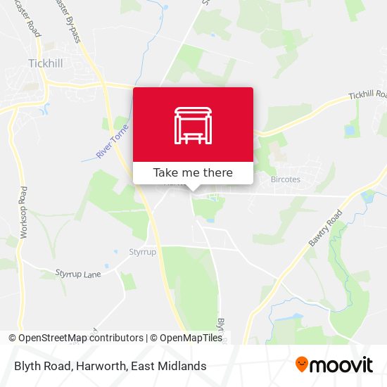 Blyth Road, Harworth map