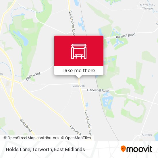 Holds Lane, Torworth map