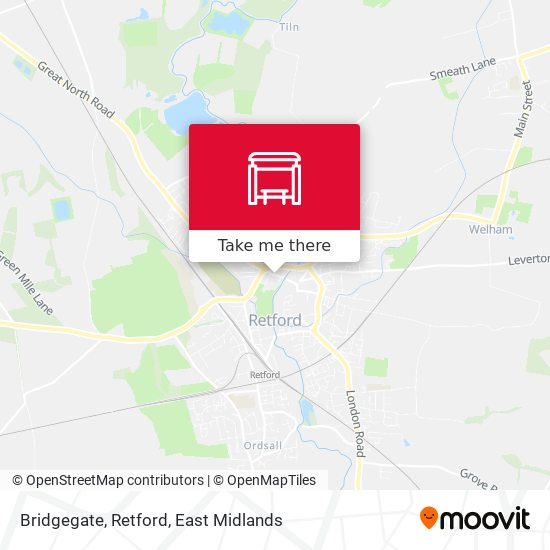 Bridgegate, Retford map