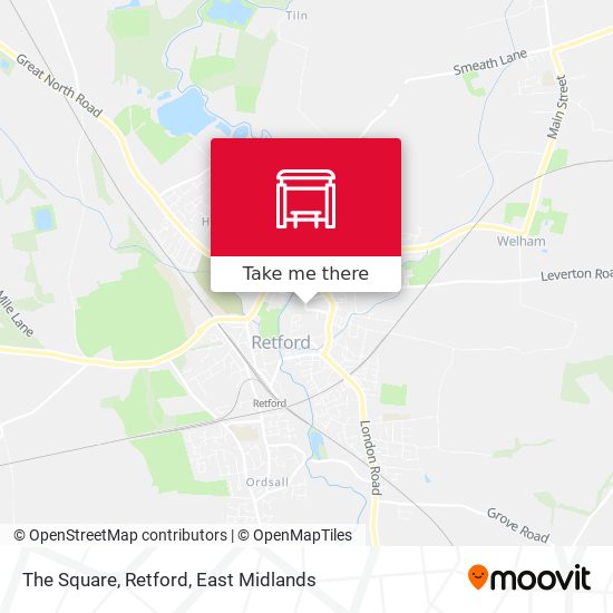 The Square, Retford map