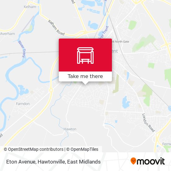 Eton Avenue, Hawtonville map