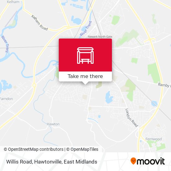 Willis Road, Hawtonville map