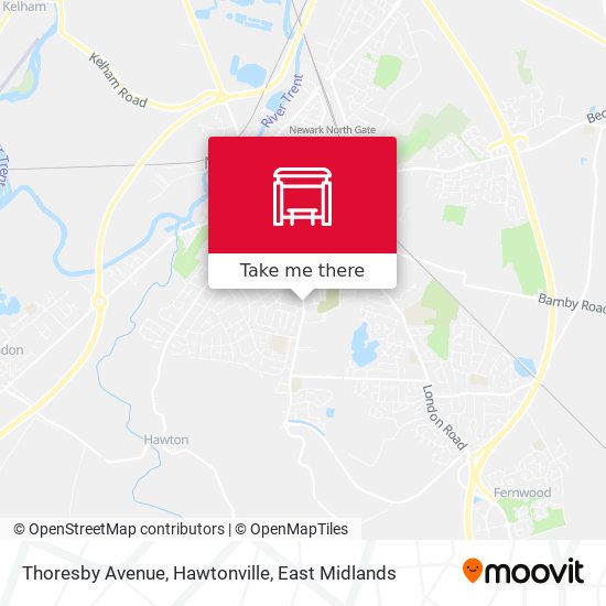Thoresby Avenue, Hawtonville map