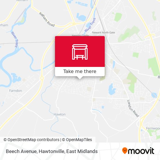 Beech Avenue, Hawtonville map