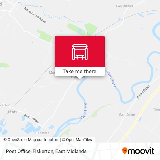 Post Office, Fiskerton map