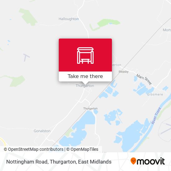 Nottingham Road, Thurgarton map