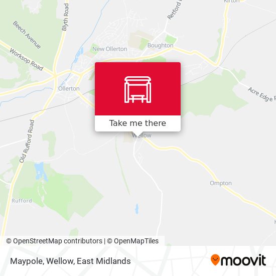 Maypole, Wellow map