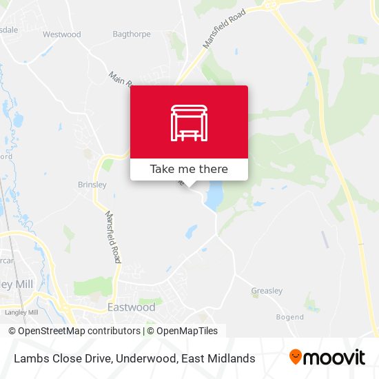 Lambs Close Drive, Underwood map