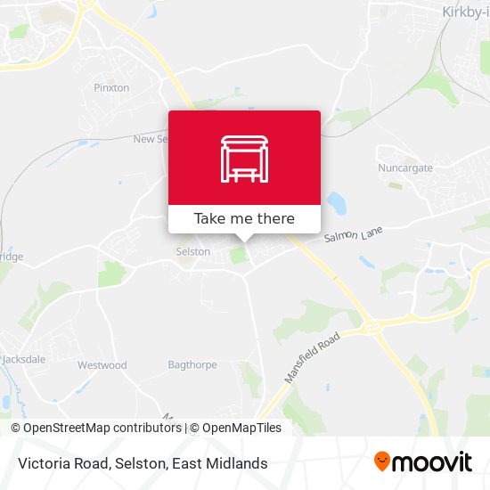Victoria Road, Selston map