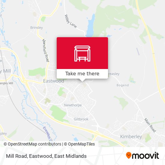 Mill Road, Eastwood map