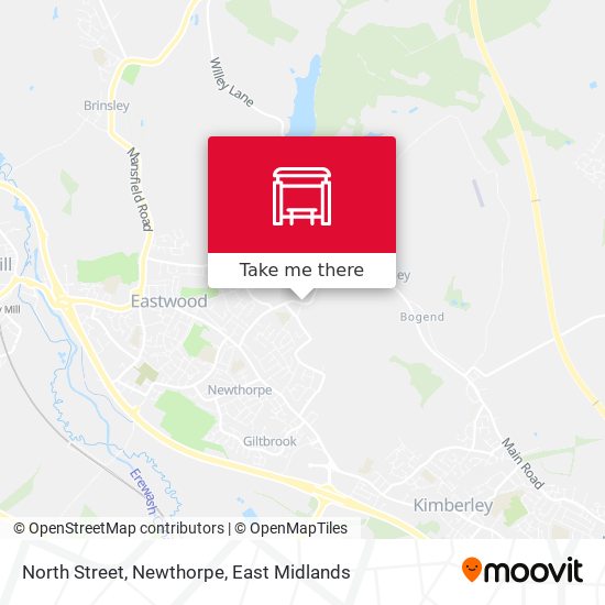 North Street, Newthorpe map