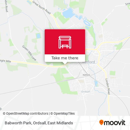 Babworth Park, Ordsall map