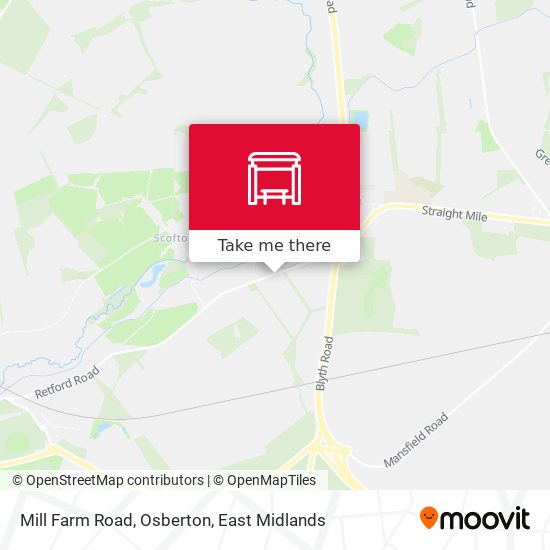 Mill Farm Road, Osberton map