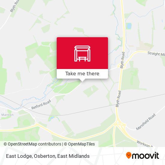 East Lodge, Osberton map