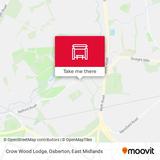 Crow Wood Lodge, Osberton map