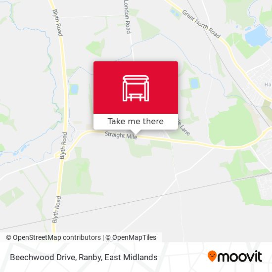 Beechwood Drive, Ranby map