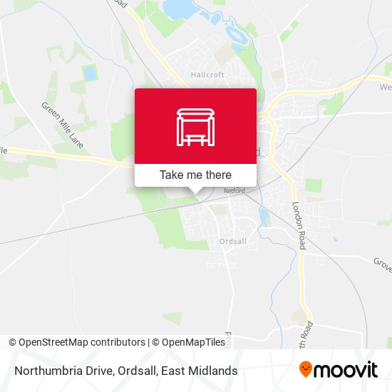 Northumbria Drive, Ordsall map