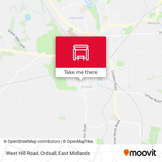 West Hill Road, Ordsall map