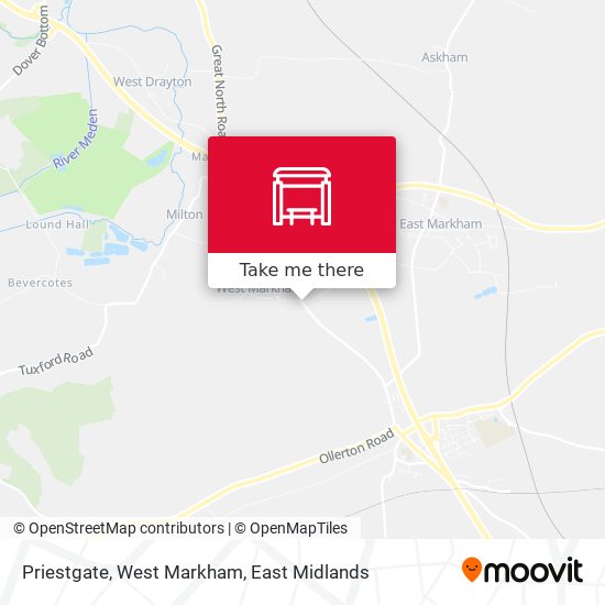 Priestgate, West Markham map