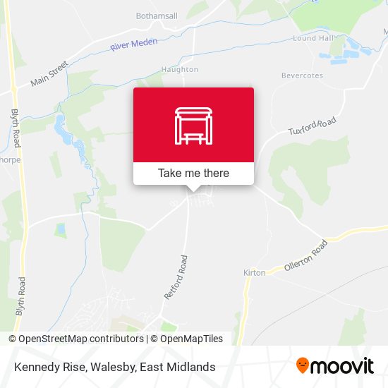 Kennedy Rise, Walesby map