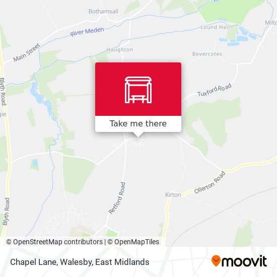Chapel Lane, Walesby map