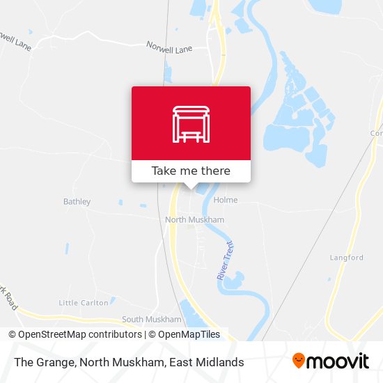 The Grange, North Muskham map