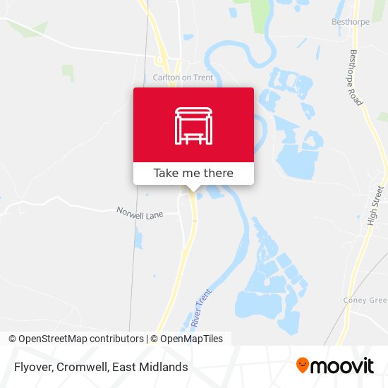 Flyover, Cromwell map