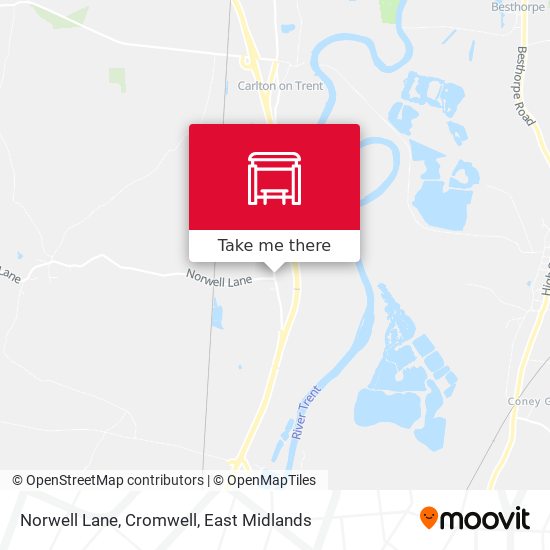 Norwell Lane, Cromwell map