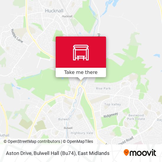Aston Drive, Bulwell Hall (Bu74) map