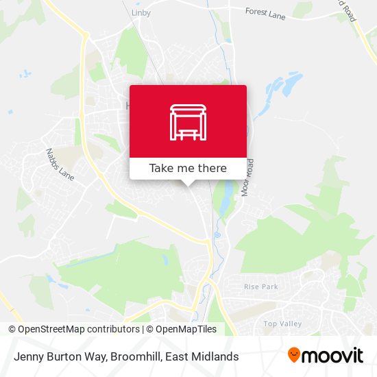 Jenny Burton Way, Broomhill map