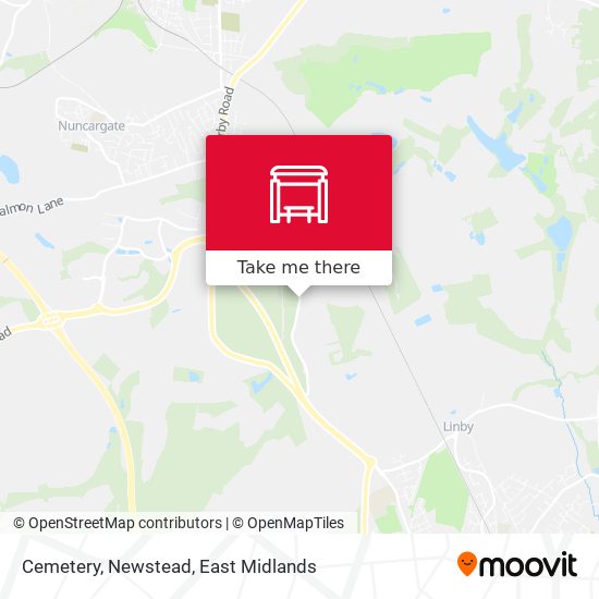Cemetery, Newstead map