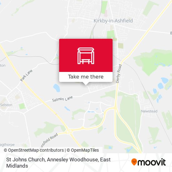 St Johns Church, Annesley Woodhouse map